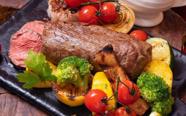 roasted beef with vegetables