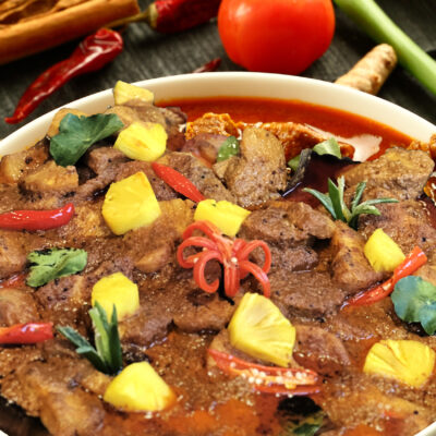 Bazaar Ramadan makanan, curry ayam