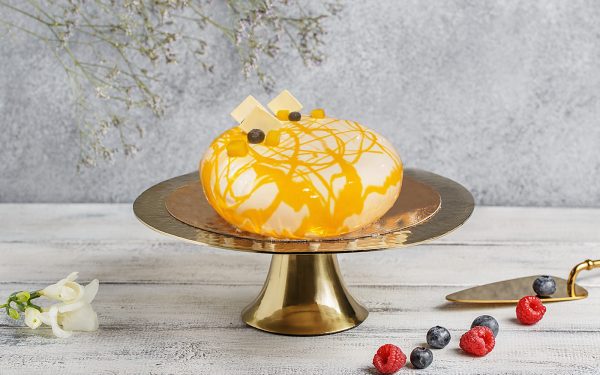 Passion and Mango Temptation Mousse cake