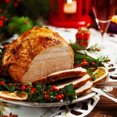 turkey breast, slice, festive