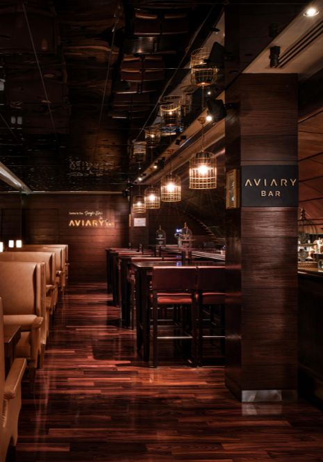 The photo shows the outlet of Aviary Bar, Hilton KL.