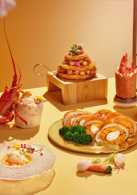 A variety of Chinese cuisine offerings at Golden Peony.