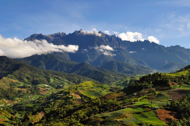 Dynamic view of Mount Kinabalu