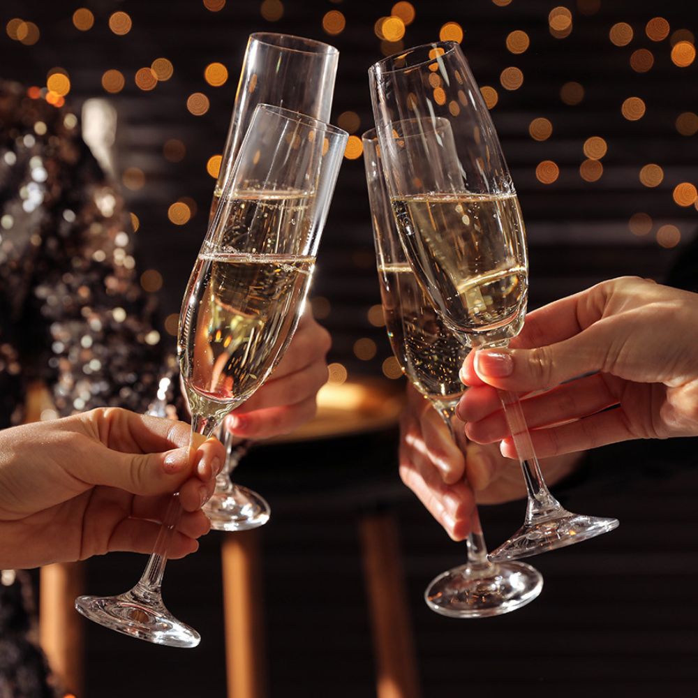 Cheers with champagne this festive season with friends and family