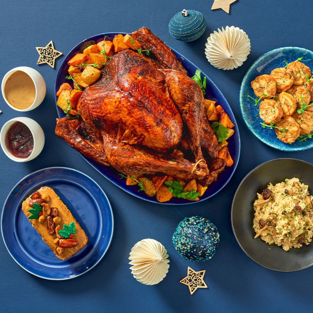kusina at hilton manila features delicious festive delights such as roasted tukey, mince pie, sauce and more