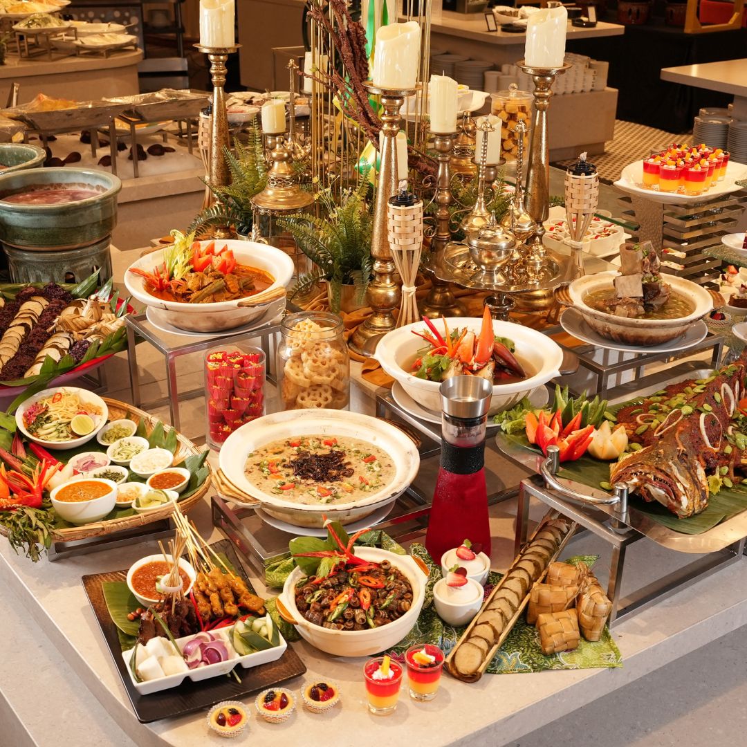 A spread of Malay-style buffet.