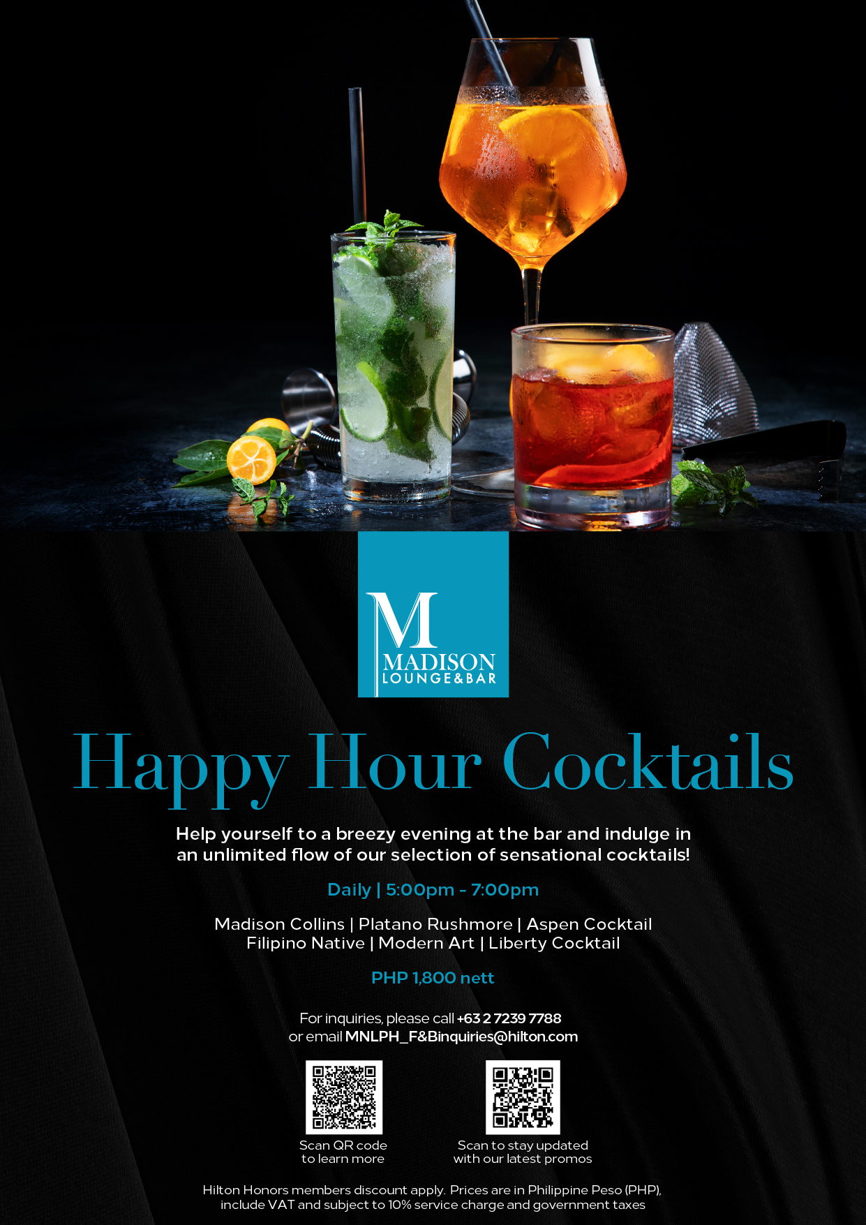 Madison Lounge & Bar - Eat. Drink. Hilton.